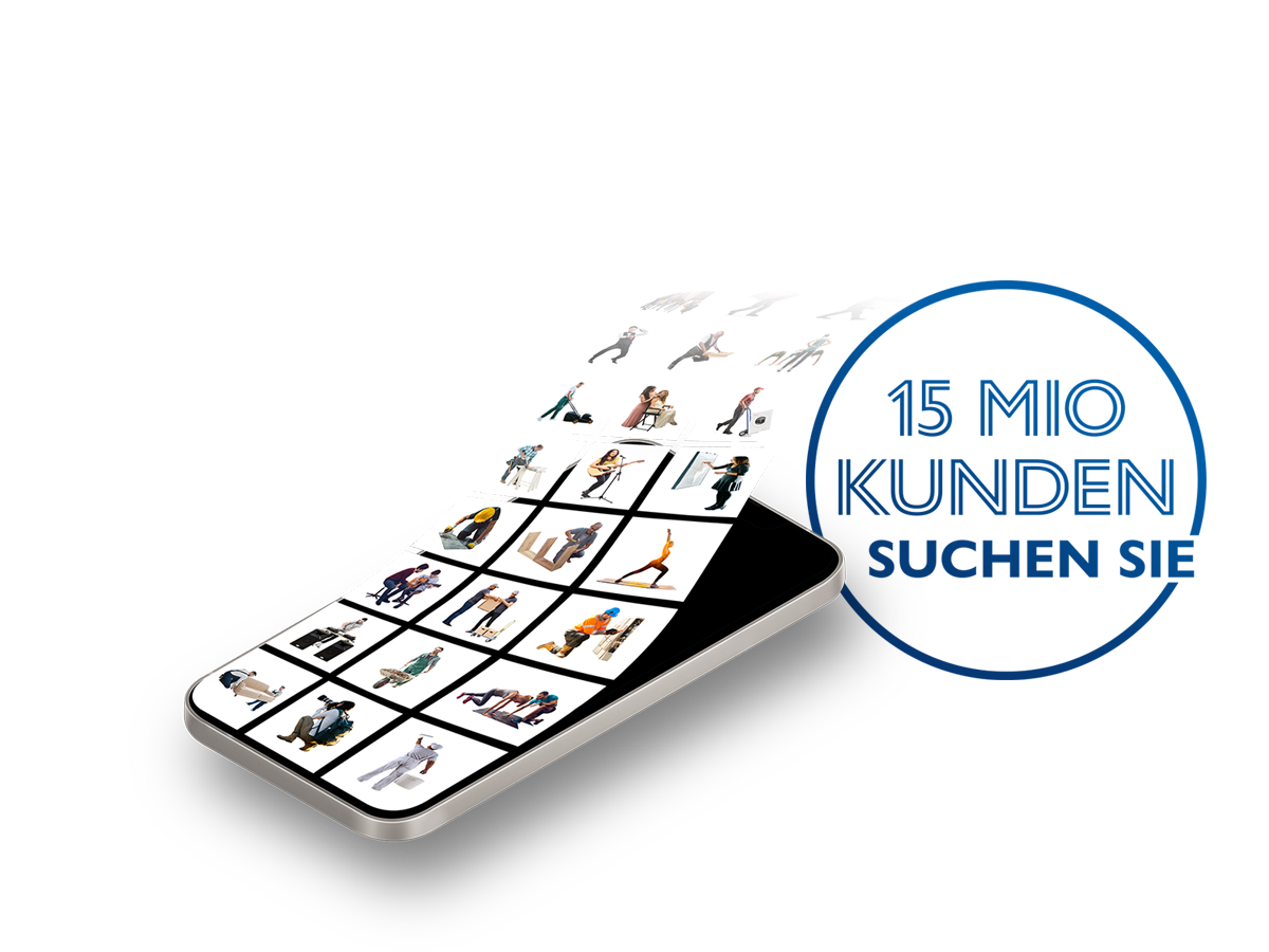 Ein Telefon und eine Reihe von Dienstleistungen, die über CHECK24 Profis verglichen werden können: Umzugsunternehmen, Fotograf, DJ, Gärtner, Elektriker, Fliesenleger und vieles mehr.
